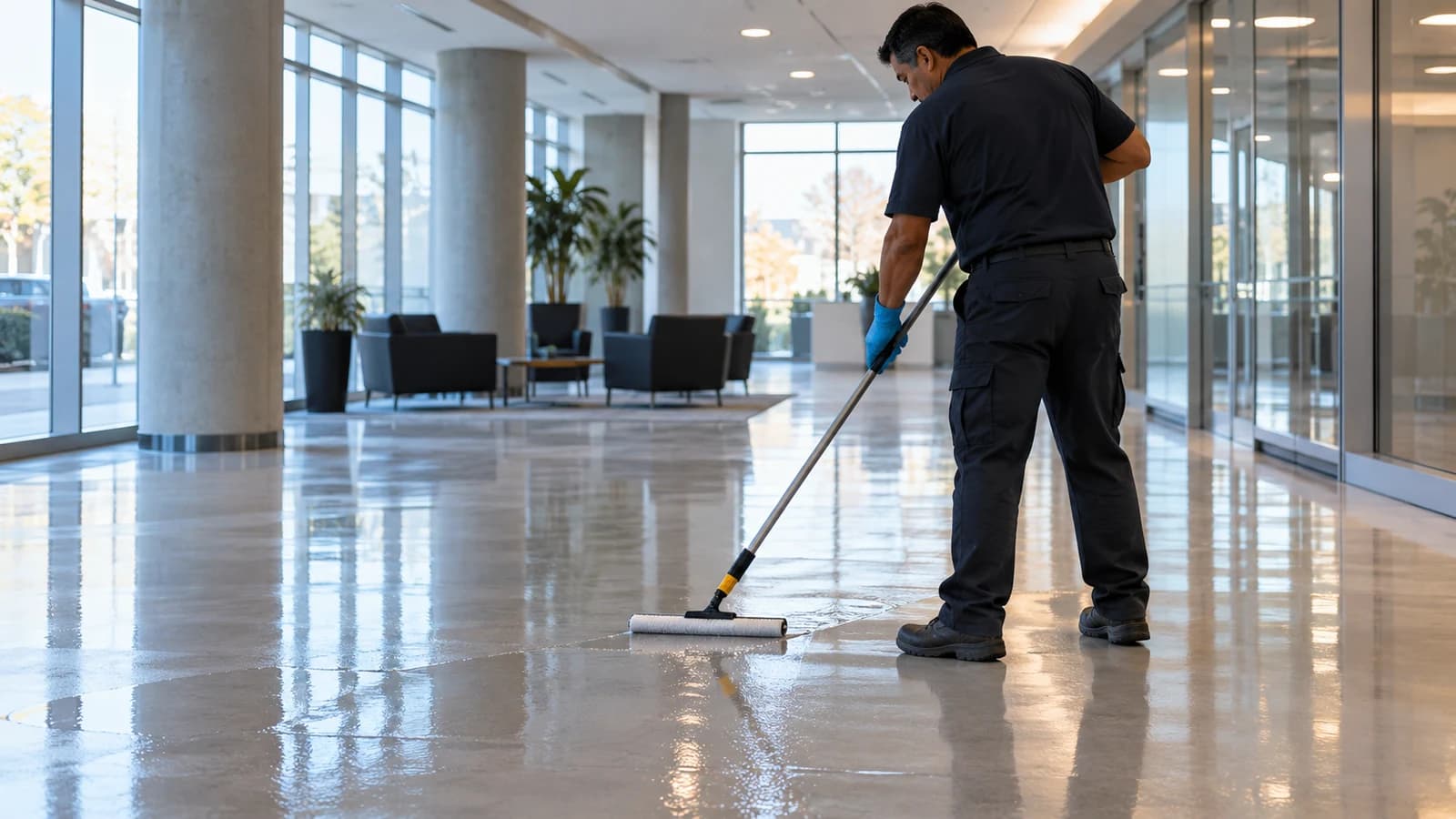 Floor Stripping, Waxing, Scrub, Recoat & Burnishing